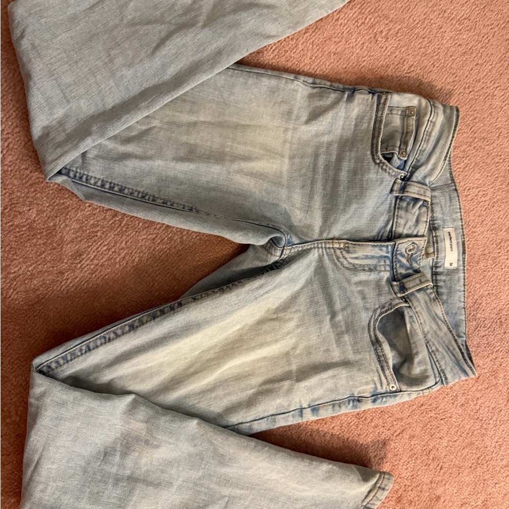 Classic Light Blue Straight Leg Jeans